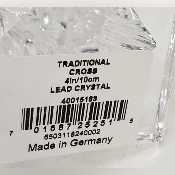 Crystal Cross by Waterford Fine Crystal 4" original box - Picture 5 of 8